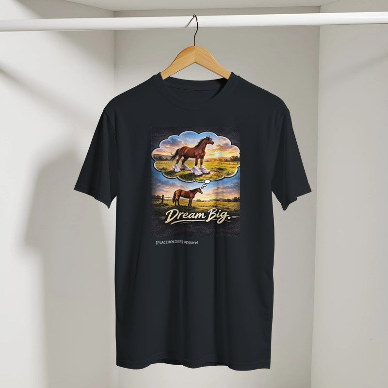 Dream Big Inspirational T-Shirt - Premium Soft Cotton Tee for Custom Printing